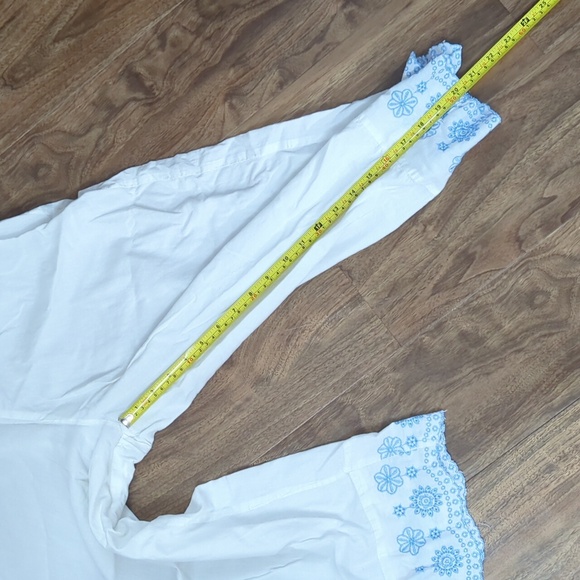 Country Store 100% Cotton Embroidered Pajama Set - Picture 12 of 13